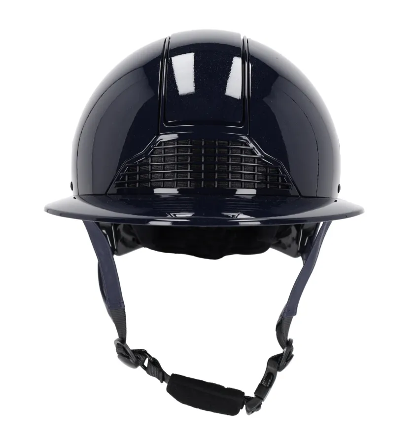 Kask jeździecki Seattle z szerokim daszkiem granat 55-59