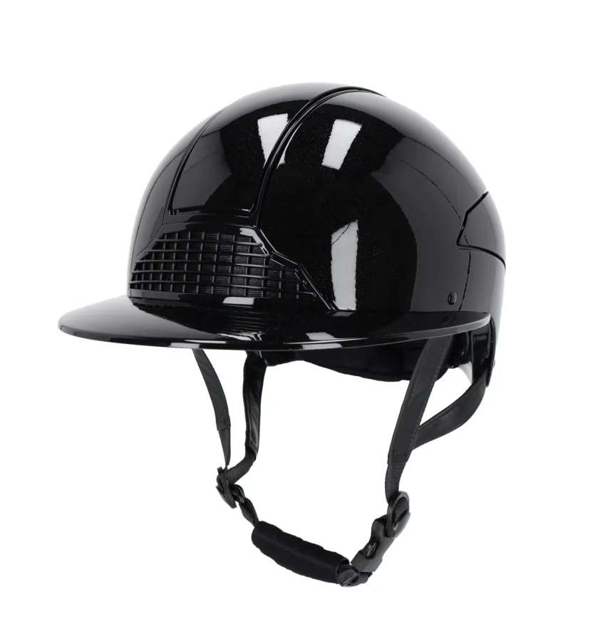 Kask jeździecki Seattle z szerokim daszkiem granat 55-59