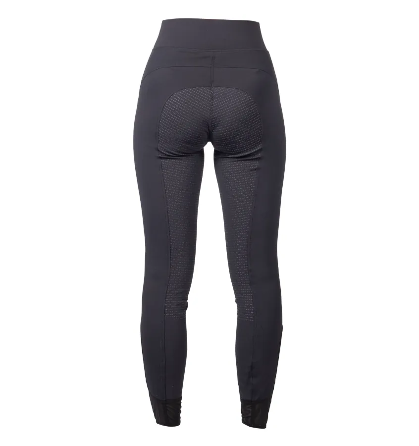 Legginsy jeździeckie Tammy pełny lej czarny 36
