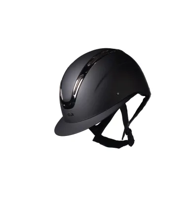 Kask jeździecki Kaida czarny/srebrny L