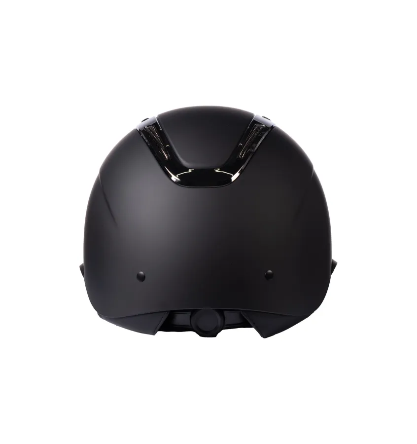 Kask jeździecki Kaida czarny/srebrny L