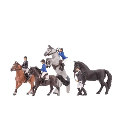 PAPO Figurka skaczącego konia i jeźdźca Mylord i Penelope