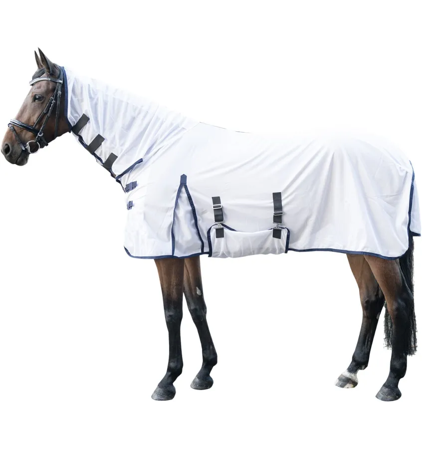 Derka siatkowa z kapturem Lyon biały 115