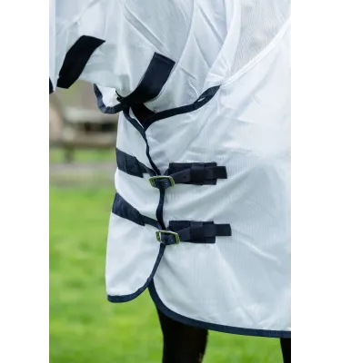 Derka siatkowa z kapturem Lyon biały 115