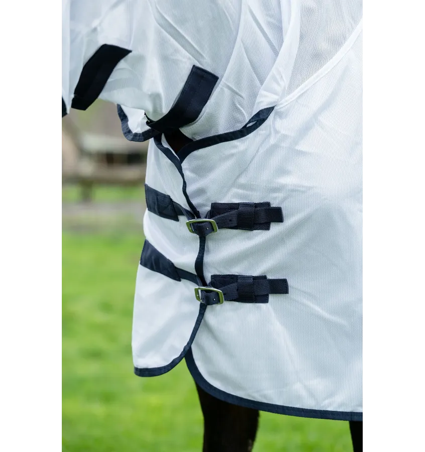 Derka siatkowa z kapturem Lyon biały 115