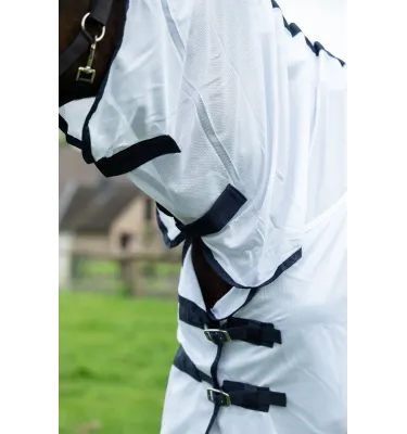 Derka siatkowa z kapturem Lyon biały 115