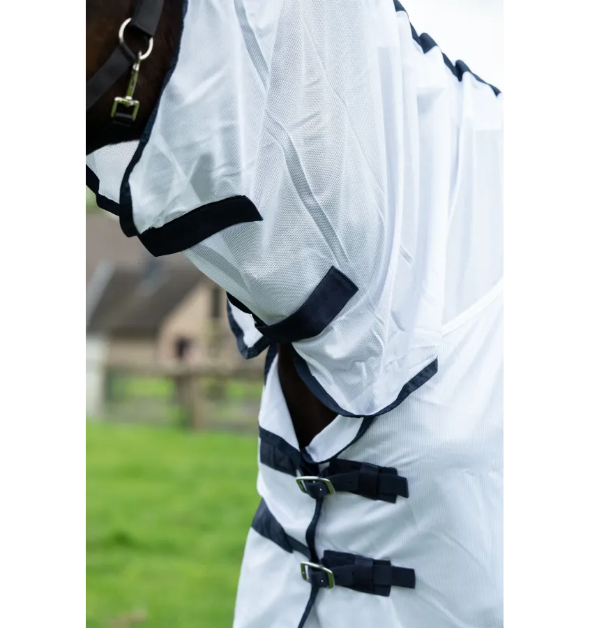 Derka siatkowa z kapturem Lyon biały 115