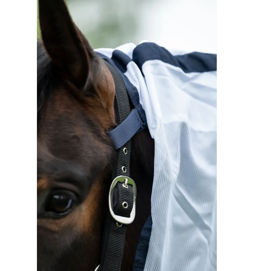 Derka siatkowa z kapturem Lyon biały 115