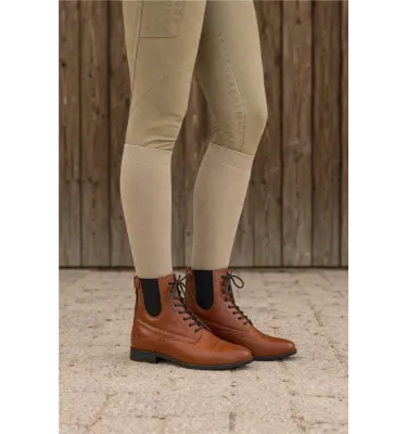 Sztyblety jeździeckie skórzane Covalliero Premium S/S 2026 koniak 36