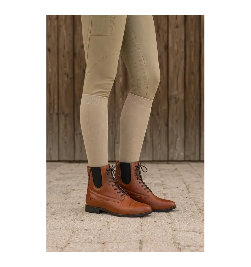 Sztyblety jeździeckie skórzane Covalliero Premium S/S 2026 koniak 36