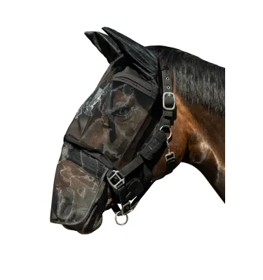 Maska na owady dla konia Premium błotnisty cob