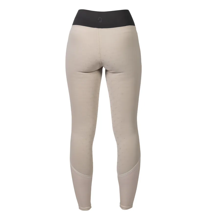 Legginsy jeździeckie Limone z pełnym lejem silikonowym beż 32/34