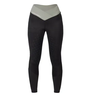 Legginsy jeździeckie Limone z pełnym lejem silikonowym beż 32/34