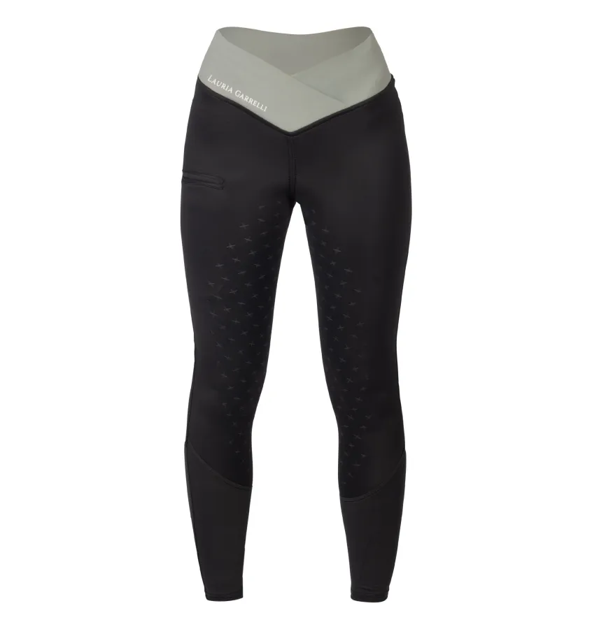 Legginsy jeździeckie Limone z pełnym lejem silikonowym beż 32/34