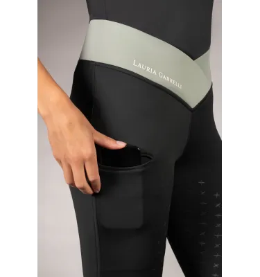 Legginsy jeździeckie Limone z pełnym lejem silikonowym beż 32/34