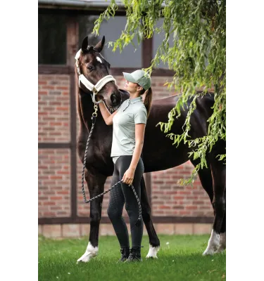 Legginsy jeździeckie Limone z pełnym lejem silikonowym beż 32/34