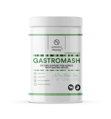 Hippovet Pharmacy VeterinaryLine – GASTROMASH mesz dla koni wrzodowych, kolkowych i alergicznych 1kg