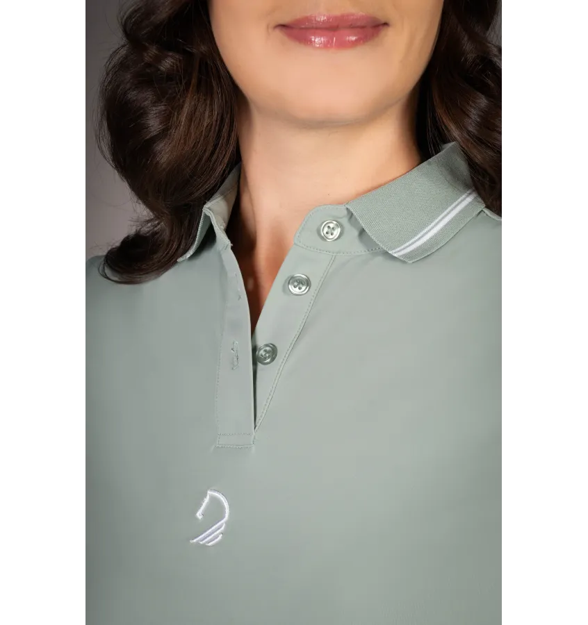 Koszulka jeździecka polo LG Limone czarny L