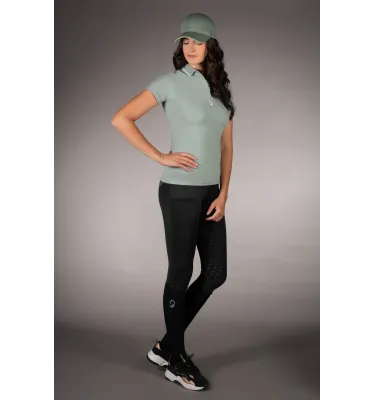 Koszulka jeździecka polo LG Limone czarny L
