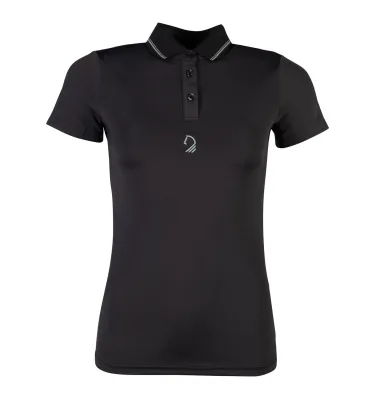 Koszulka jeździecka polo LG Limone czarny L