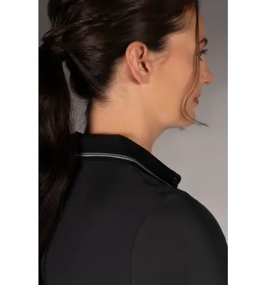 Koszulka jeździecka polo LG Limone czarny L