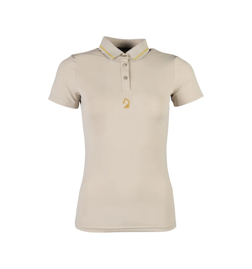 Koszulka jeździecka polo LG Limone czarny L