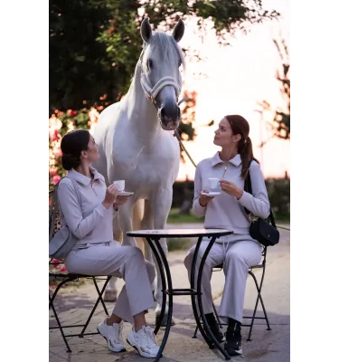 Sweter jeździecki LG Limone beż L