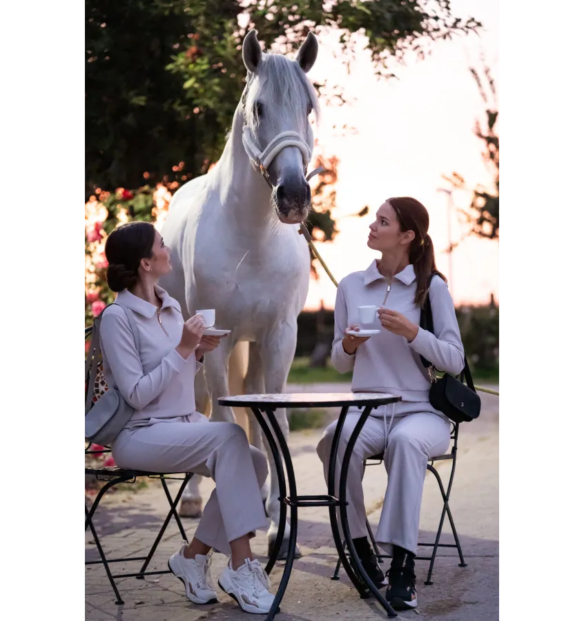 Sweter jeździecki LG Limone beż L