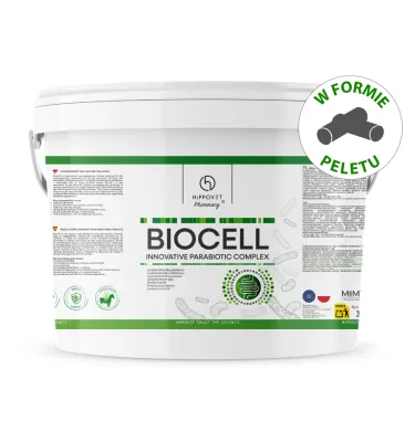 HippoVet Pharmacy Biocell Pellet kompleks parabiotyczno-prebiotyczny wspierający mikrobiotę konia 3kg