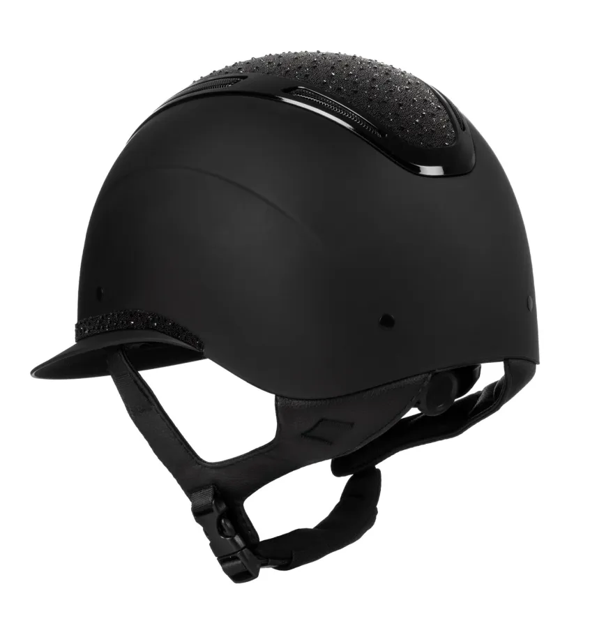 Kask jeździecki Equestro Apocalypse czarny M