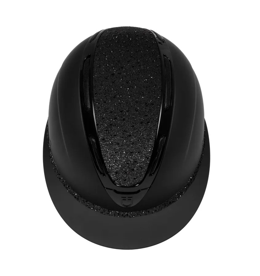 Kask jeździecki Equestro Apocalypse czarny M