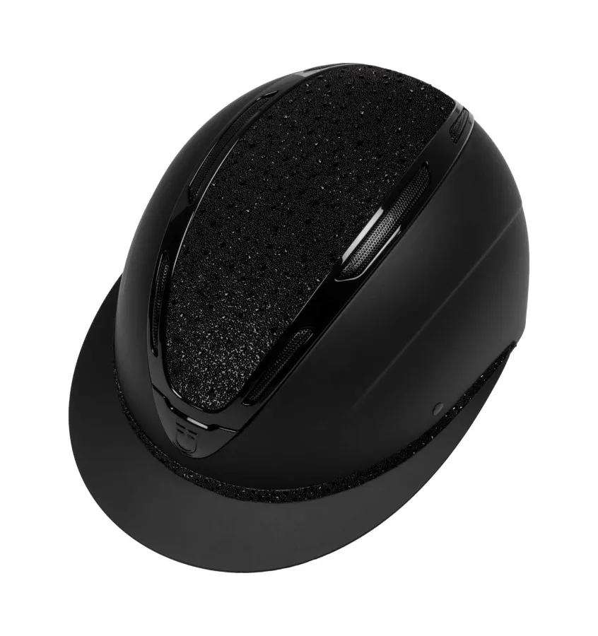 Kask jeździecki Equestro Apocalypse czarny M