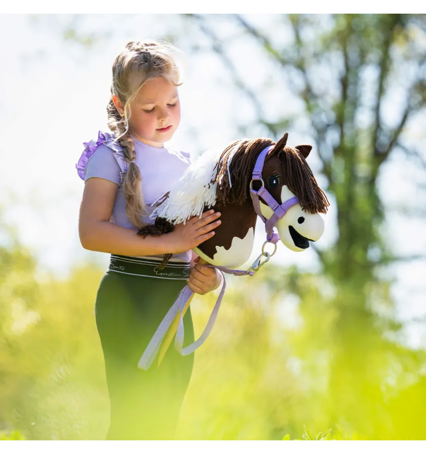 Kantar z uwiązem QHP Hobby Horse lilac