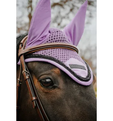 Nauszniki dla konia Equitheme Pearl lawenda full