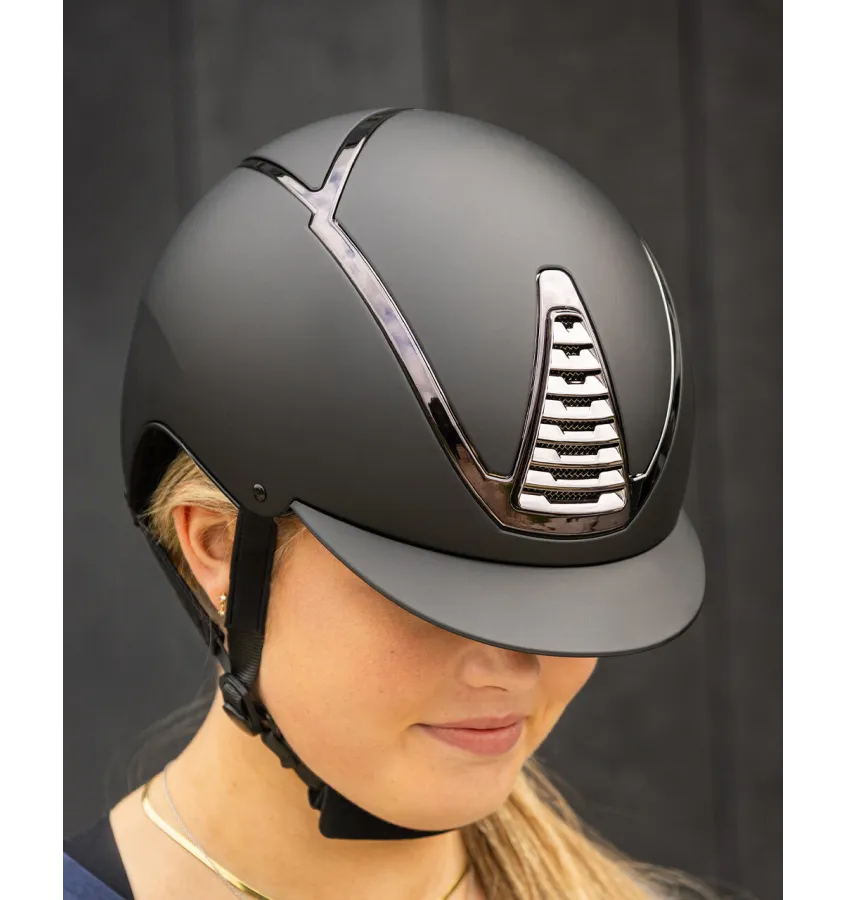 Kask jeździecki QHP Toledo granat 51-55