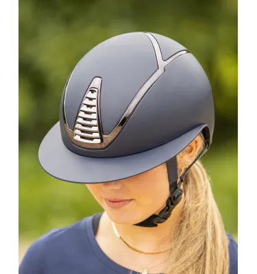 Kask jeździecki QHP Toledo granat 51-55