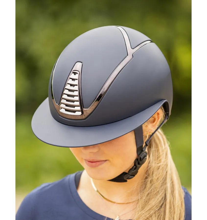Kask jeździecki QHP Toledo granat 51-55