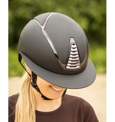 Kask jeździecki QHP Toledo granat 51-55