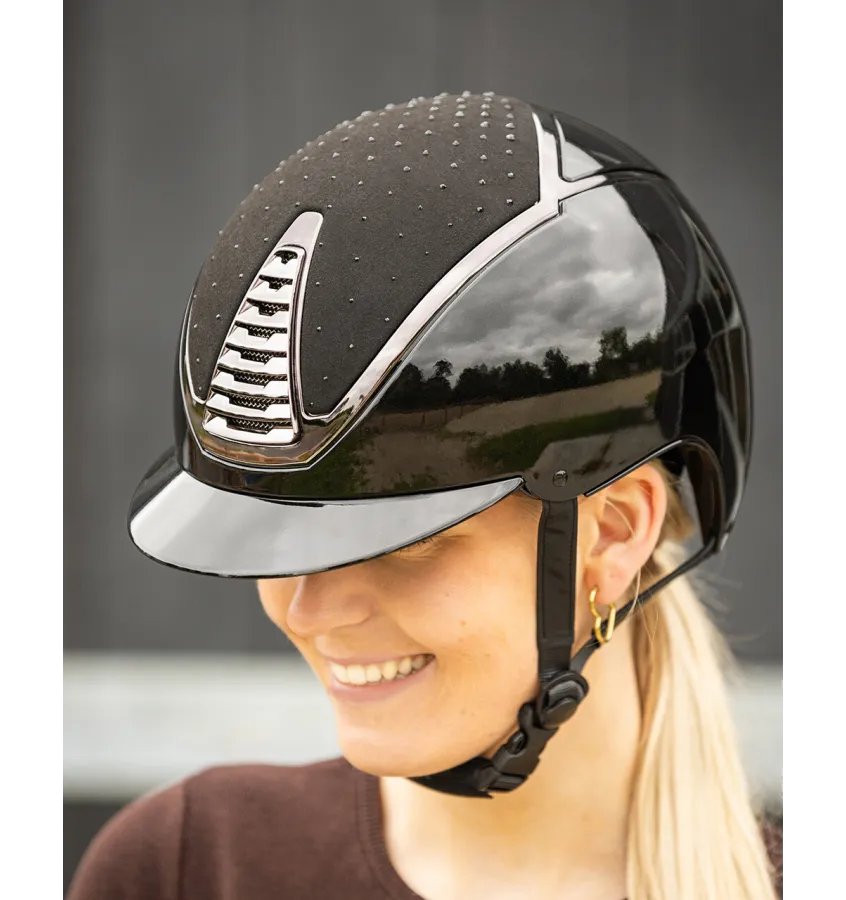 Kask jeździecki QHP Memphis granat 51-55