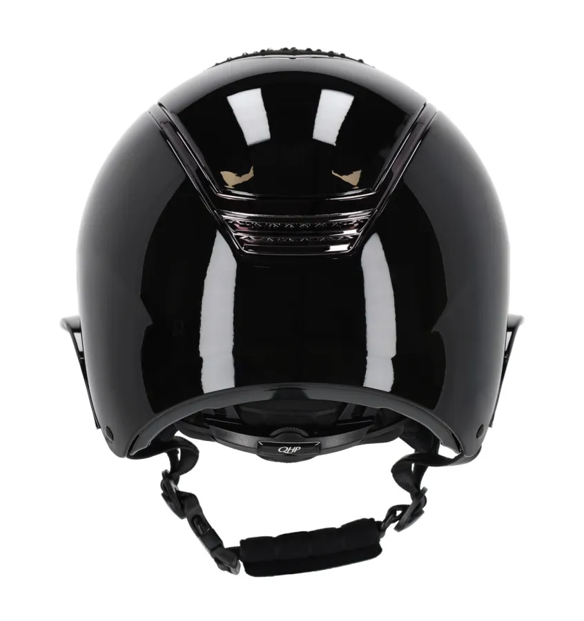 Kask jeździecki QHP Memphis z szerokim daszkiem granat 51-55