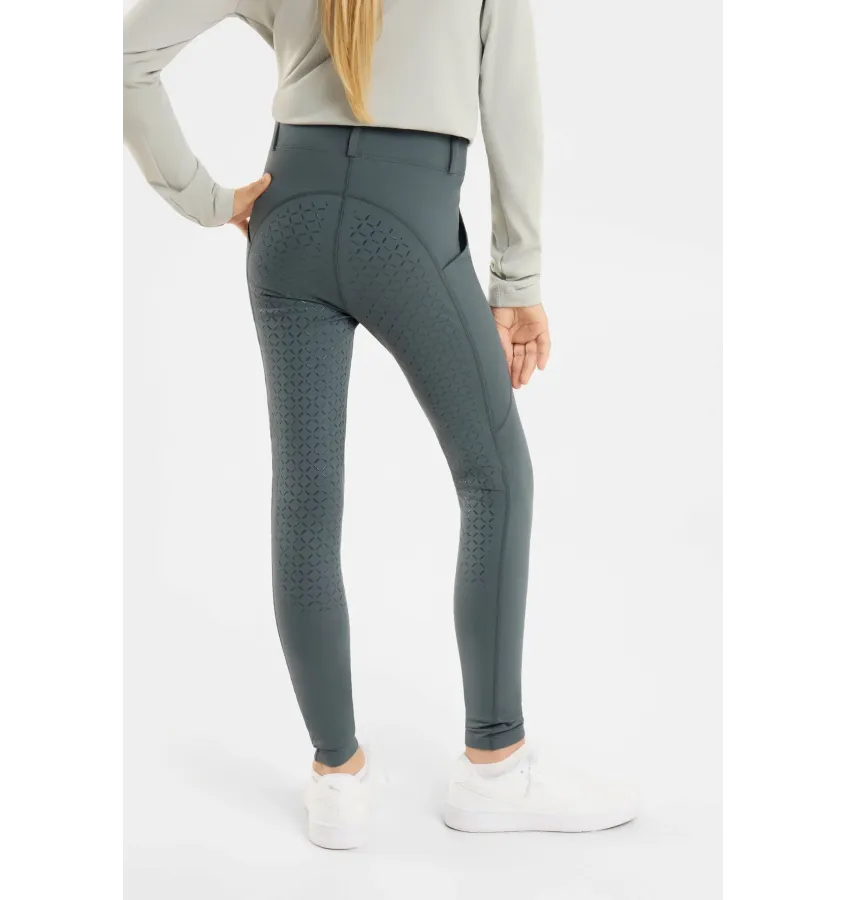 Legginsy jeździecie zimowe Dea 146/152 morski