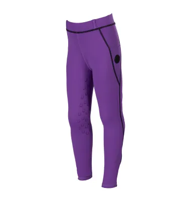 Legginsy jeździeckie dziecięce HKM Amina fiolet 110/116