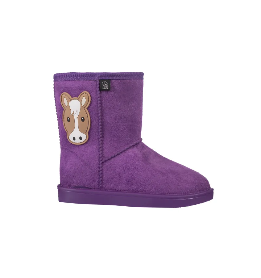 Buty stajenne wodoodporne dla dzieci Davos Amina ciemny lila 30