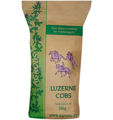 AGROBS Luzernecobs – 100% lucerny w formie trawokulek 20 kg