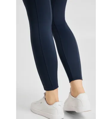 Legginsy jeździeckie zimowe Thermo granat 32