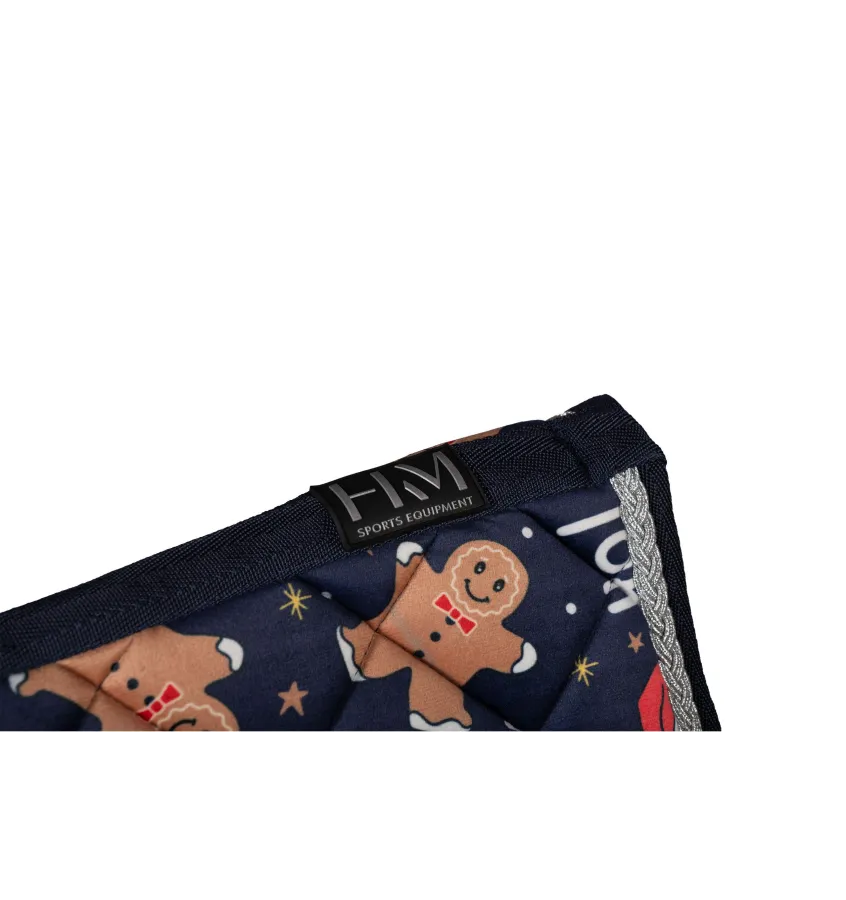 Czaprak świąteczny HKM X-Mas granatowy