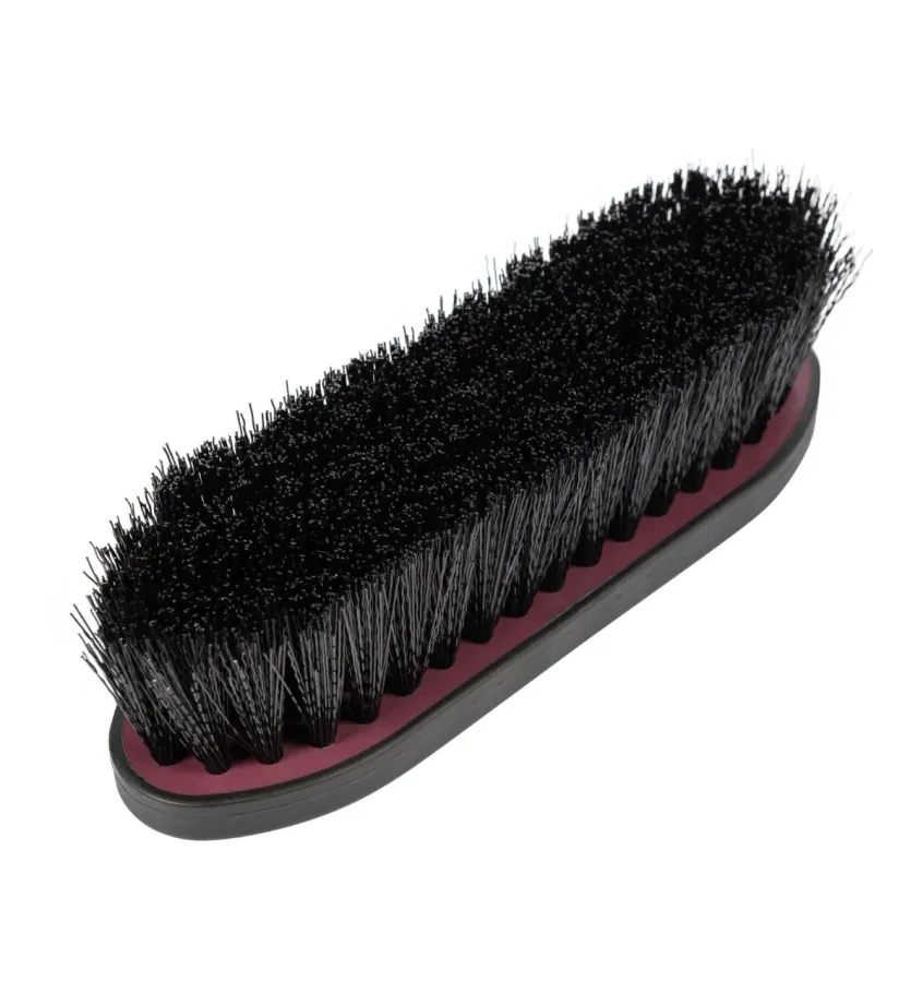 Podłużna szczotka do konia HKM Soft bordo