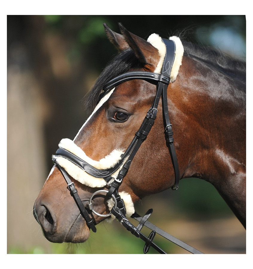 Ogłowie Ivy z futerkiem