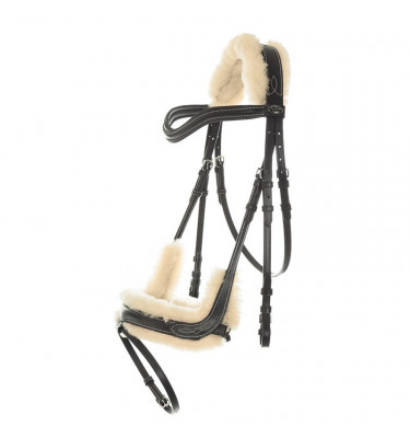 Ogłowie Ivy z futerkiem