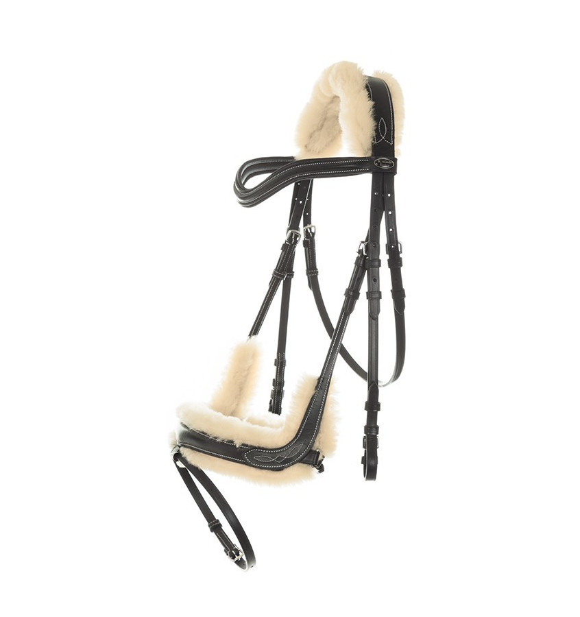 Ogłowie Ivy z futerkiem